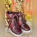 Coach Shoes | Euc Coach “Pembroke Patchwork” High Top Leather Sneakers. Oxblood Size 5 | Color: Brown/Red | Size: 5