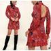 Free People Dresses | Free People All Dolled Up Dress Red Paisley Xs Cutout Back | Color: Red | Size: Xs