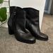 Ralph Lauren Shoes | Black Leather Ralph Lauren Booties | Color: Black | Size: 7.5