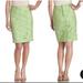 Lilly Pulitzer Skirts | Lilly Pulitzer Hyacinth Green Floral Lace Pencil Skirt Sz 0 | Color: Green | Size: 0