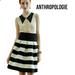 Anthropologie Skirts | Nwot Anthropologie Scalloped Stripes Ponte Skirt Medium/Large Gilrs From Savoy | Color: Black/White | Size: L