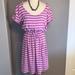 Columbia Dresses | Columbia Woman’s Omni Wick Striped Dress, Size Xl | Color: Purple/White | Size: Xl