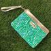 Lilly Pulitzer Bags | Lilly Pulitzer Winderlust Wristlet | Color: Blue/Green | Size: Os