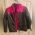 The North Face Jackets & Coats | Northface Girls Reversible Fleece / Waterproof Jacket Like New Size 14 Girls | Color: Black/Pink | Size: 14g