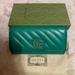 Gucci Bags | Brand New Authentic Gucci Gg Long Quilted Leather Wallet | Color: Green | Size: Os