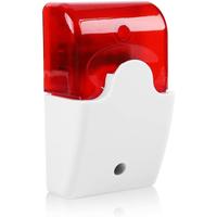 Memkey - Filaire Clignotant Strobe Sirène dc 12V Son Alarme Red Light Son Sirène Système D'alarme