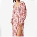 Free People Dresses | Free People Jaymes Midi Floral Dress | Color: Cream/Pink | Size: L