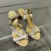 J. Crew Shoes | Jcrew Metallic Gold And Silver Sandal Heels | Color: Gold/Silver | Size: 5.5