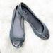 Coach Shoes | Coach Cecile Signature Logo Canvas Ballet Flats Slip On Women's 8 Slate Gray | Color: Blue/Gray | Size: 8