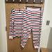 J. Crew Intimates & Sleepwear | J.Crew Women's ’S Multicolor Stripes Pajamas Set Sz Xl Crewneck New | Color: Green/Red | Size: Xl