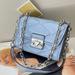 Michael Kors Bags | (New+Tag) Michael Kors Serena Small Flap Crossbody / Shoulder Bag | Color: Blue/Silver | Size: 7.5 X 5.5 Inch