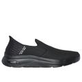 Skechers Men's Slip-ins: GO WALK AF 2.0 - Hands Free 2 Slip-On Shoes|Size 8.5 Extra Wide|Black|Textile/Synthetic|Vegan|Machine Washable|Arch Fit