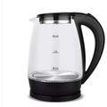 Kettles, 2L Glass Electric Kettle,1500W Eco Water Kettle with Illuminated Led, Bpa Free Cordless Water Boiler with Stainless Steel Inner Lid & Bottom,Fast Boil Auto-Off & Boil-Dry Protection/Bla