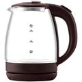 Kettles, Glass Kettle (1.8L) Stainless Inner Lid Electric Kettle 1500W (Bpa Free) Electric Glass Kettle with Stainless Steel Lid Hot Water Kettle,Cordless Tea Kettle with Auto-Off for Tea Make hopeful