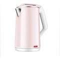 BROGEH Kettles,Household Kettle Large Capacity 1500W High Power for Fast Heating Tea Kettle, Stainless Steel Kettle 2L, Cordless Kettle Auto Shut-Off/Pink hopeful