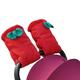 Rock88 Stroller Hand Muff Gloves Waterproof Windproof Breathable Pram Hand Cover Golf Push Cart Fleece Mittens Autumn Winter Hand Warmer,Red,23 * 18 * 10cm