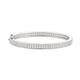 KCHYCV 3 points full of diamond moissanite diamond bracelet female 925 forsterling silver simple light luxury temperament oval bracelet with gifts (Size : 14)