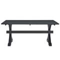 Windchime 71" Wood Dining Table by Modway Wood/Metal in Black | 30 H x 71 W x 39.5 D in | Wayfair EEI-4579-BLK