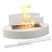 Kazoo Metal Ethanol Outdoor Tabletop Fireplace w/ Flame Guard in White | 9 H x 7.1 W x 13.8 D in | Wayfair Kazooc53-1