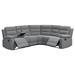 Gray Reclining Sectional - Wade Logan® Brizia 3 - Piece Upholstered Reclining Sectional | 39.5 H x 63 W x 36.5 D in | Wayfair