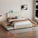 Ivy Bronx Keavie Upholstered Platform Bed Upholstered in Brown | 43.7 H x 83.3 W x 65.6 D in | Wayfair BB52A18F2B4447F298AB0D7A4B084898