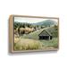 August Grove® Mountain Hunting Cabin On Canvas by Lori Deiter Print Canvas, Wood in Brown/Green | 16 H x 24 W x 2 D in | Wayfair