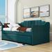 Latitude Run® Shanteal Twin Daybed w/ Trundle Upholstered/Polyester in Green | 36 H x 41 W x 82 D in | Wayfair 8A2AE25F484945B4B5A667443291BFEB