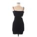 PrettyLittleThing Casual Dress - Bodycon Square Sleeveless: Black Print Dresses - Women's Size 6