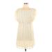 Style&Co Casual Dress - Mini: Ivory Dresses - Women's Size Large