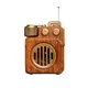 Haut-parleur radio Bluetooth rétro portable haut-parleur vintage sans fil style ancien adapté