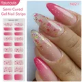 Harunouta-Gel semi-durci pour ongles nickel é de fleurs séchées enveloppes d'ongles perles