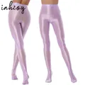 Collants brillants pour femmes pantalon lisse huile brillante danse de Ballet Yoga