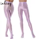 Collants brillants pour femmes pantalon lisse huile brillante danse de Ballet Yoga