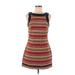 New Romantics Casual Dress - Mini: Brown Stripes Dresses - Women's Size Small