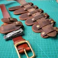 10Design First Layer Crazy Horse coltello pieghevole in pelle di vacchetta pinze in similpelle