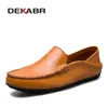 DEKABR Bequeme handgefertigte Lederschuhe, lässige Herren-Wohnungen, Design, Mann-Fahrschuhe, weicher Boden, Leder-Herrenschuhe, Größe 38–47