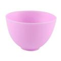 NICEXMAS 12.5X8CM Home Use Odorless Anti-drop Silicone Bowl Facial Mask Mixing Bowl Prep Measuring Bowl (L Purple)