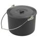 Andoer Portable Camping Hanging Pot 8L Cooking Pot Cookware for Camping Hiking Fishing