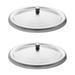 2 Pcs Stainless Steel Lid Heat Preservation Cup Covers Dust-proof Vintage Cups Leak Tumbler Airtight Seal Lids Suction Bowl Resistant Mug Travel