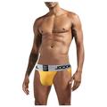 DENGDENG Men s Thong Underwear On Clearance Comfortable Low Rise Sexy G-string Mens Briefs Underwear Big and Tall Jockstrap Breathable Solid Color Soft Thong Yellow L