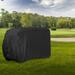 Waterproof Golf Cart Cover Zipper 4 Passenger for EZ GO Club Yamaha Elastic Hem