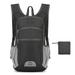 Outdoor Foldable Backpack for Camping Travel Hiking Men Women Waterproof Fishing Cycling Folding Backpack(Style 1-Black)