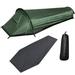 Htovila Backpacking Tent Lightweight Sleeping Bag Tent with Ground Cloth Ideal for Single Person Hiking and Bivy