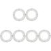 6 pcs Iron Circle Wreath Frame Wire Wreath Rings Floral Wreath Frames for Christmas Wreath DIY