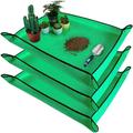 3 PCS 39.5 x 31.5 Large Repotting Mat for Indoor Plant Transplanting and Mess Control Thickened Waterproof Potting Mat Foldable Potting Tray Gardening Mat