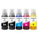 Compatible Sublimation Ink Refill Replacements for Epson EcoTank ET2720 ET2750 ET2760 ET-2850 ET-4800 ET-2803 ET-3850 ET-3830 ET4700 ET-4760 ET15000 WF2750 Printer 5 Bottles(2 Black | 3 Color)