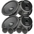6MB200-4 V2 Mid Bass Speaker 4 Pack w/ TPT-ST1 1 Dome Tweeter 4 Pack Bundle