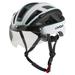 Lixada Mountain Bike Helmet with Detachable Magnetic Goggles Rear Light - Safety Headgear for Cycling Enthusiasts