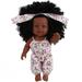 Apmemiss Clearance 12 inch Lifelike Silicone Vinyl Newborn Baby Dolls African American Baby Black Dolls give for Kids and Girl Holiday Birthday Gift African Black Dolls Reborn Doll