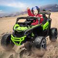 NEILA BRP Can-Am Licensed 12V Kids UTV Ride on Car Battery Powered Electric Fun Toys Off-Road Quad with Remote Control Large Seat Music LED Lights Spring Suspension for 3-8 Years (Green)